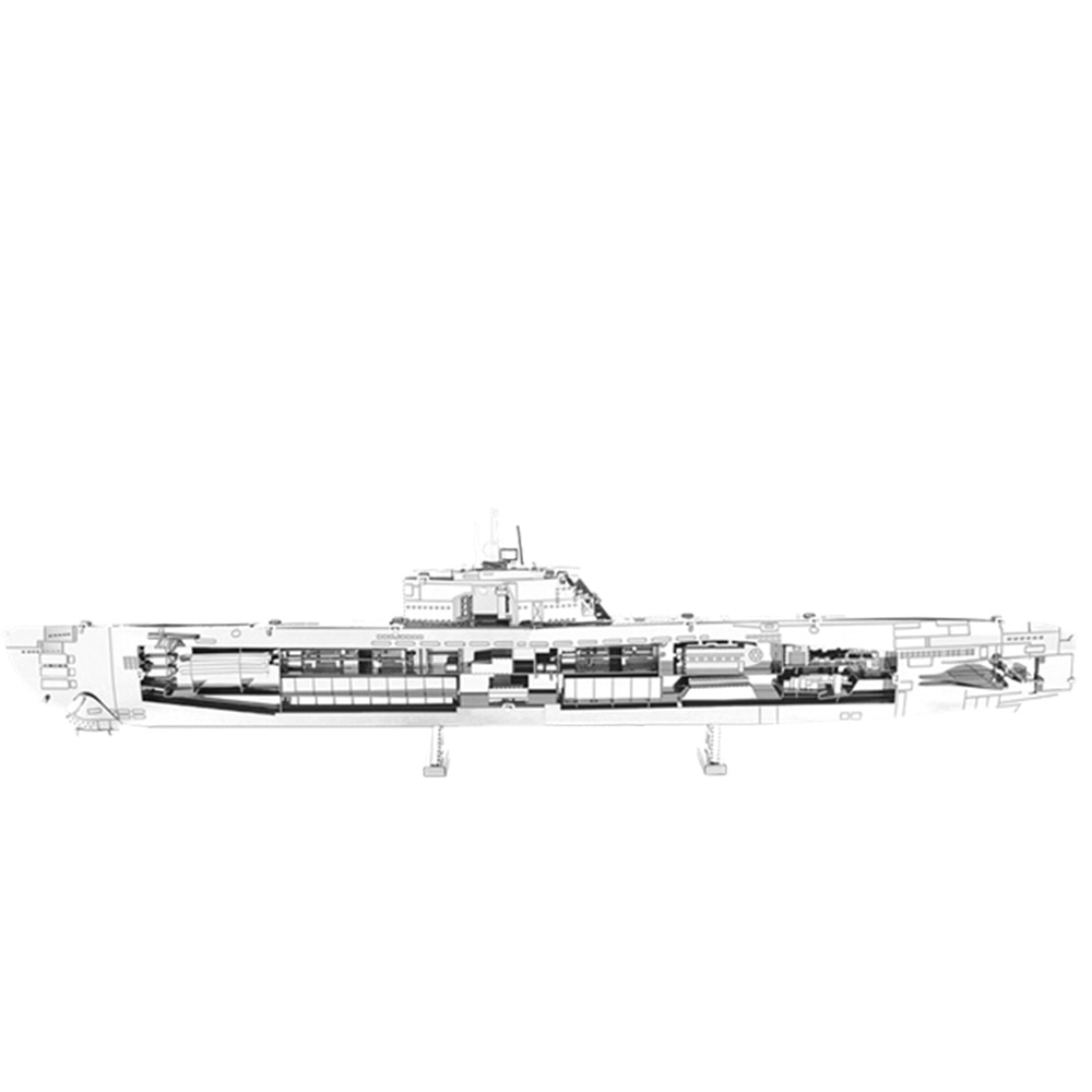 Metal Earth, 3D Model Kits, Metal, Art & School, German U-Boat, 241092